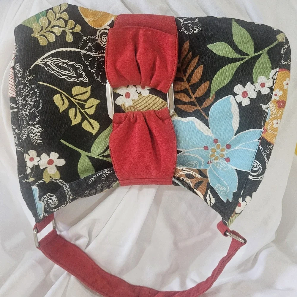 Lisa Lill for 1154 Lill Studio Custom Floral Hobo Shoulder Bag